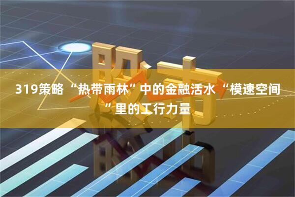 319策略 “热带雨林”中的金融活水 “模速空间”里的工行力量