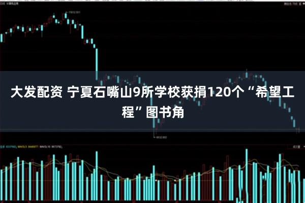 大发配资 宁夏石嘴山9所学校获捐120个“希望工程”图书角